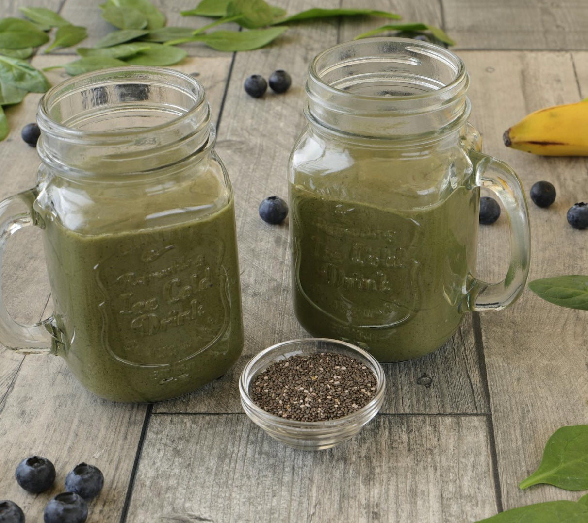 spirulina chia pudding