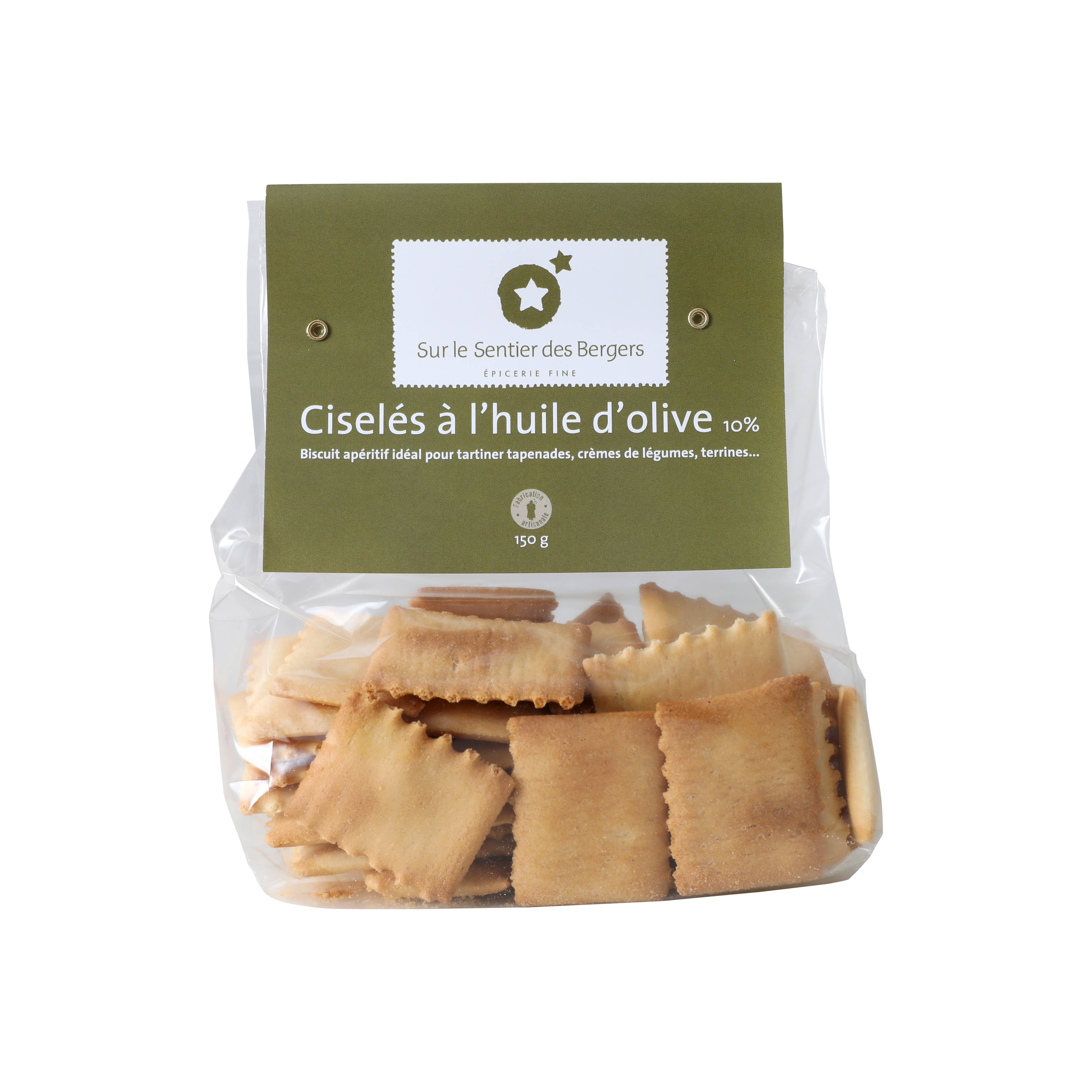 Itališki krekeriai su alyvuogių aliejumi „Sur le Sentier des Bergers“, 150 g
