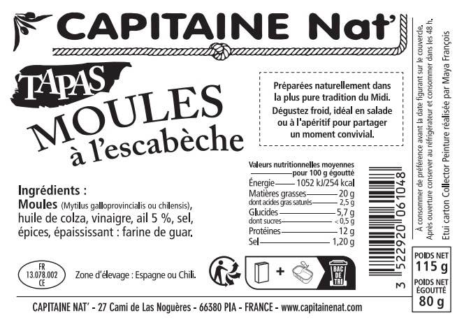 Midijos Viduržemio stiliaus marinate „Capitaine Nat’“, 115 g
