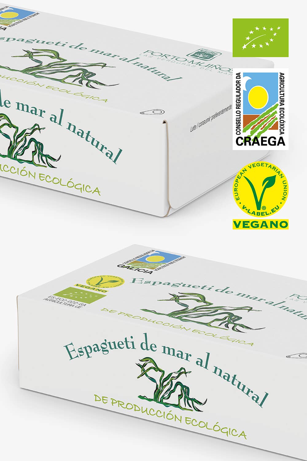 Ekologiški natūralūs jūros spagečiai skardinėje, 125 g