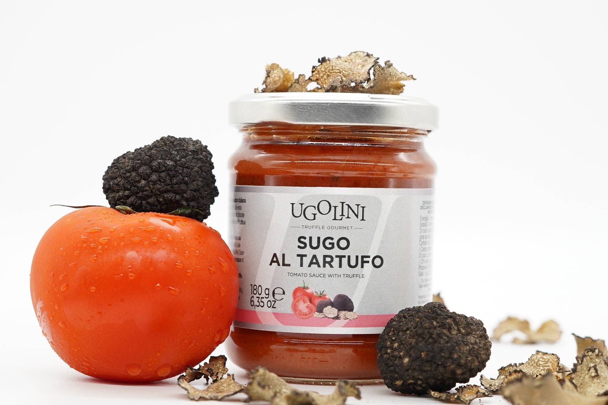 Pomidorų padažas su juodaisiais trumais „Ugolini“, 180 g