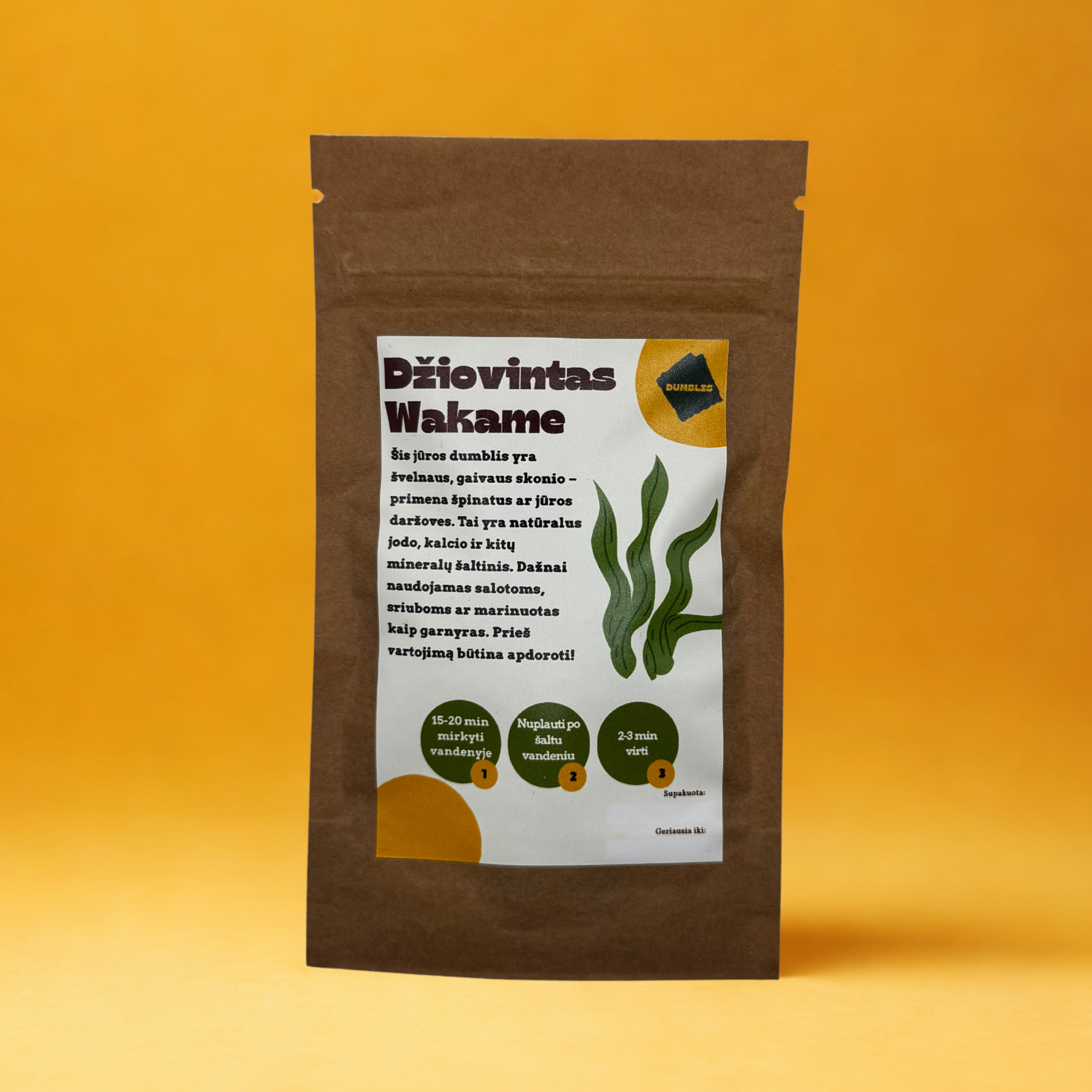 Džiovinti Wakame