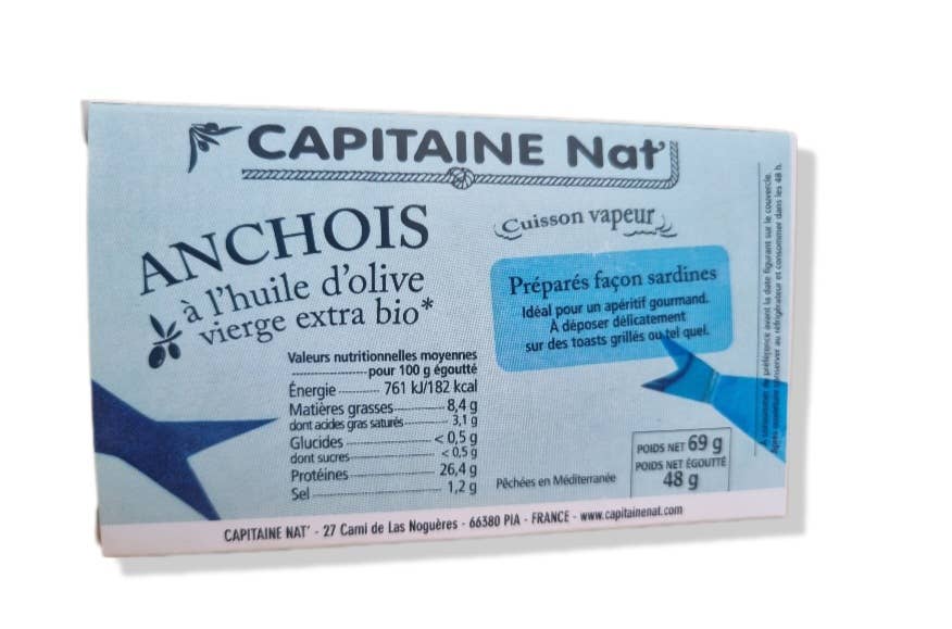 Ančiuviai alyvuogių aliejuje „Capitaine Nat’“, 69 g